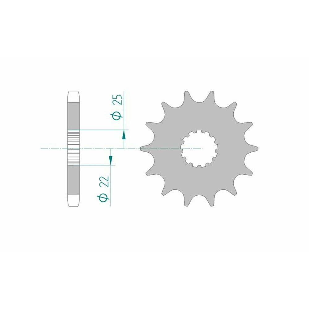 Sprocket AFAM Steel Standard 28400-paso 530 for Moto Spare Parts