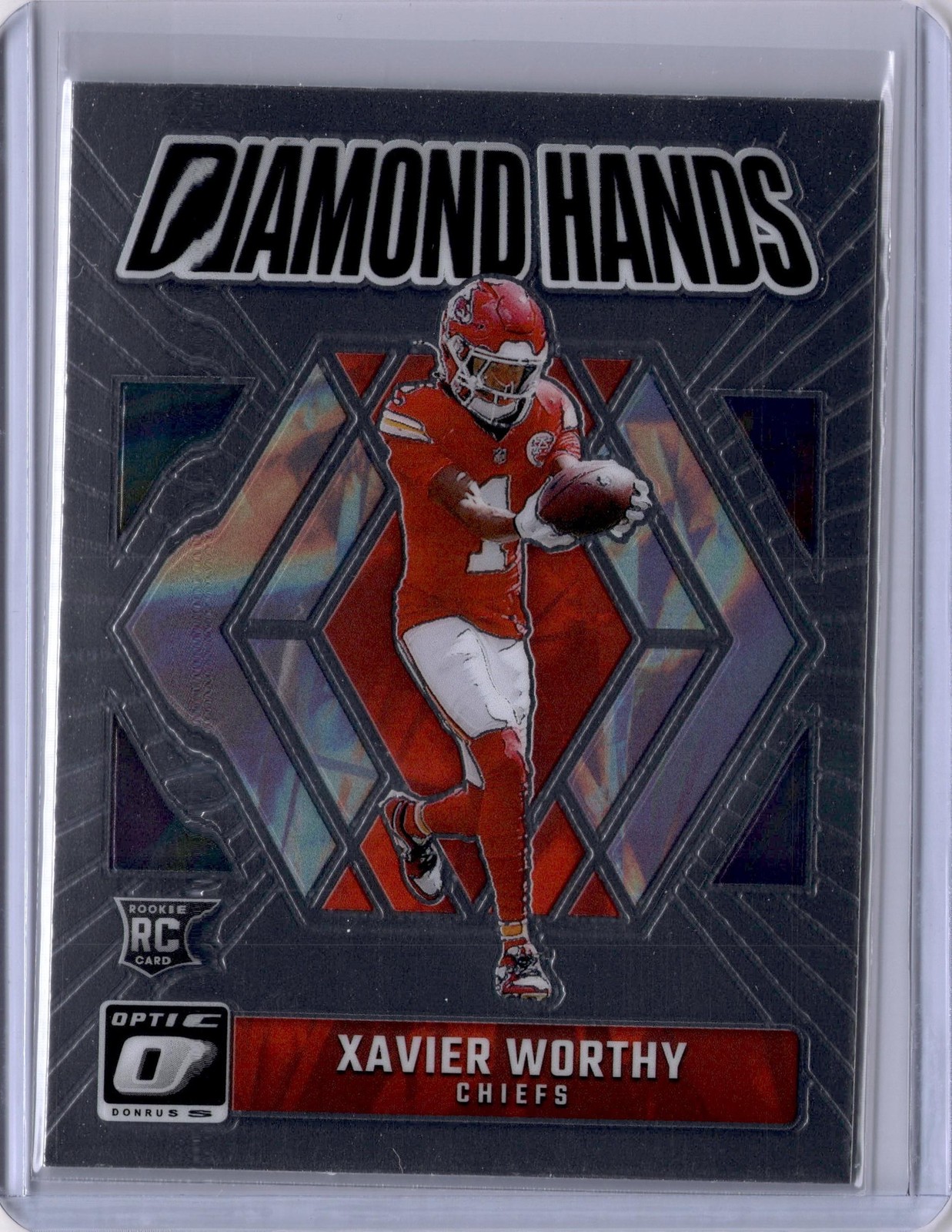 2024 Donruss Optic #5 Xavier Worthy Diamond Hands