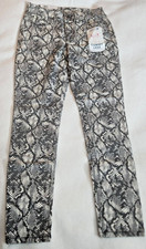 Seven7 Jeans Women  s Tummyless Size 6 Neutral Snake NWT
