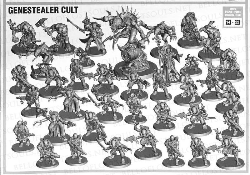Warhammer 40K GSC Genestealer Cult Deathwatch Overkill Half (x39 Minis) OOP New