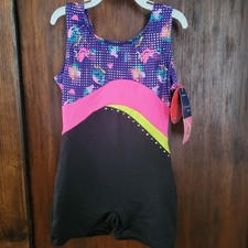 New Girls 1pc Danskin Outfit Sz 4/5 XS Dance Gymnastics Glitter