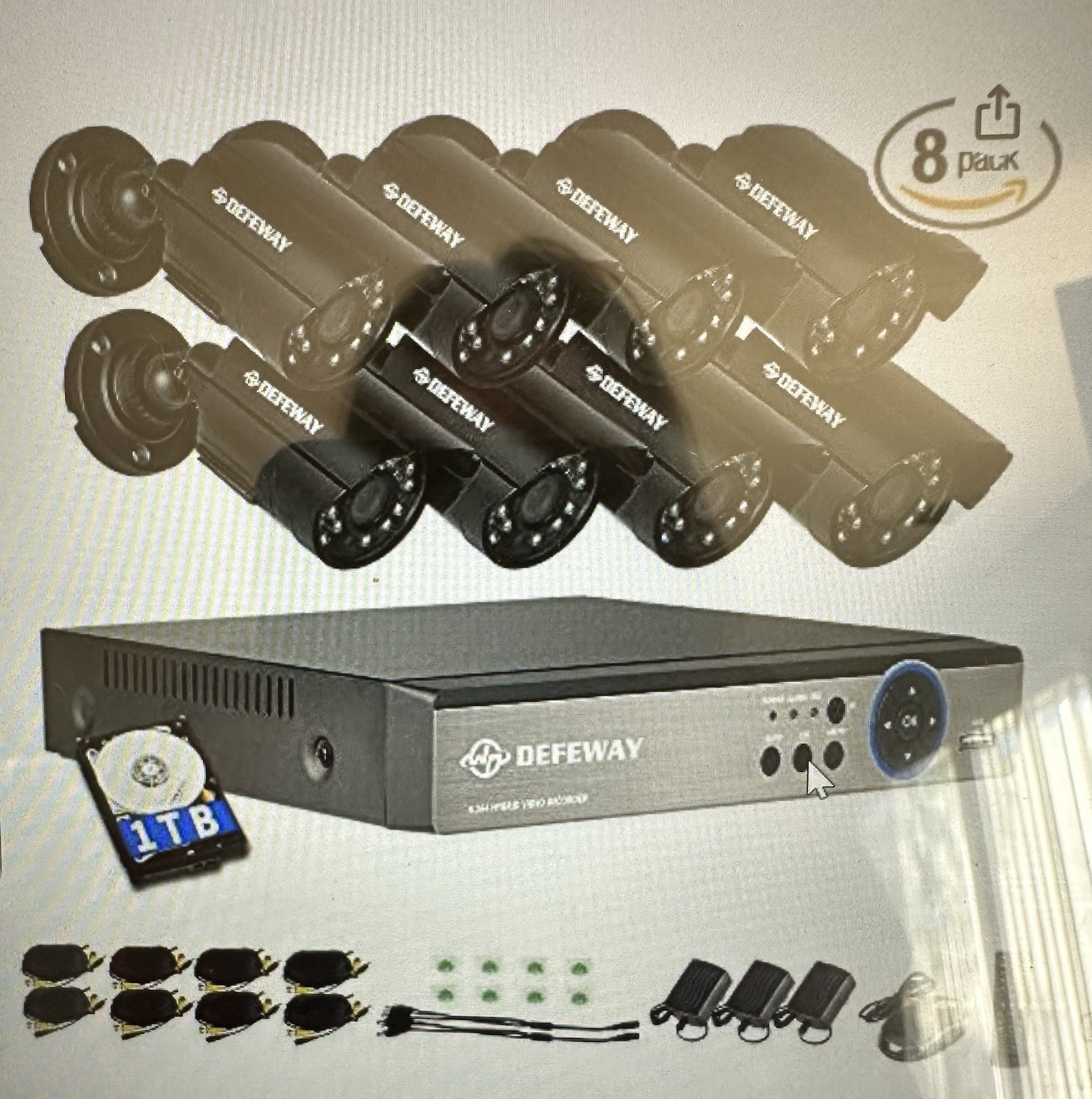 NEW DEFEWAY 16 Channel 1080P AHD Security 16 Camera System  + DVR H.264 WIRED