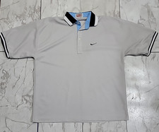 Vintage Nike Team Essential Embroidered Striped Polo Shirt Men's XL Made In USA
