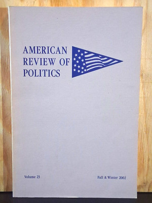 American Review of Politics Vol 23 Fall 2002 Special Issue (English)