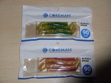Coreman Alkali Shad 90mm #044 Iwashi Gold & #057 Akakin Set of 2