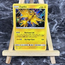 Zapdos Pokemon TCG Sun & Moon Hidden Fates 24/68 Holo Rare NM