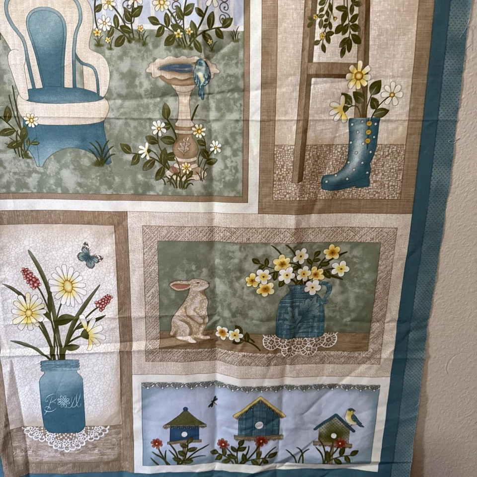 Cheryl Hanes Of Prairie Grove Peddler “My Sweet Garden “ Panel  - Image 4 of 4