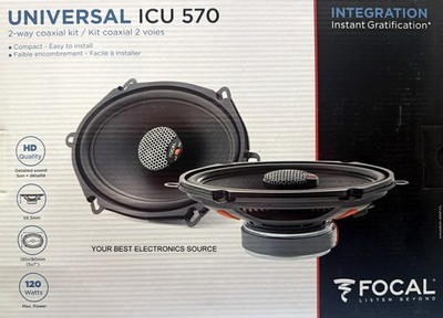 NEW Focal ICU570 5''x7'' 2-Way Coaxial Car Audio Speakers (PAIR) 5x7
