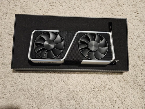 NVIDIA GeForce RTX 3060 Ti Founders Edition 8GB GDDR6 Graphics Card with adapter