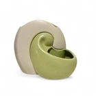 Red Wing Pottery Belle Kogan Nesting Vase Set - Ivory/Green MCM 1970s