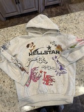 Womens Graphic Pullover Hooded Sweatshirt Small