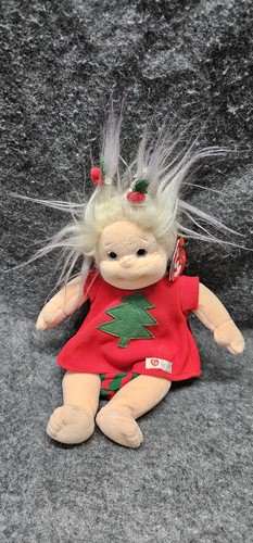 Ty Beanie Baby Kids in CHRISTMAS TREE DRESS Outfit Noelle Tag Christmas Plush