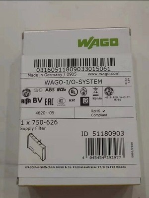 750-626 New In Box WAGO 750-626 Power Supply Filter Module 750626