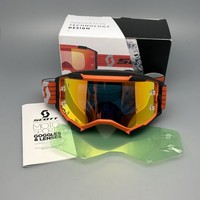 Scott Fury Motocrossbrille Orange / Schwarz Inkl. Ersatzglas