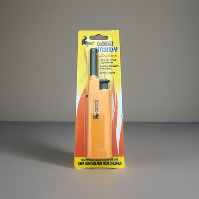 Crocs Handy Lighter Electronic Ignition Long Reach Nozzle Refillable