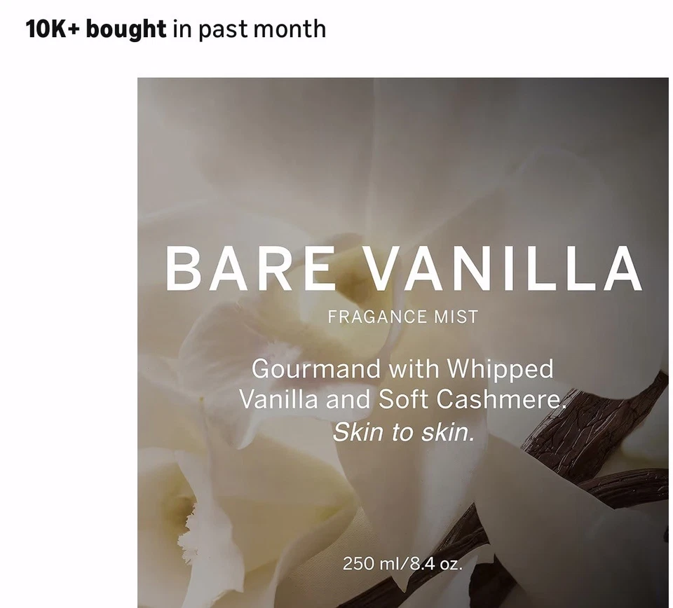 Spray Victoria's Secret para mujer 8,4 oz vaporizador corporal de vainilla desnuda. 100% Auténtico. Foto 4 de 4