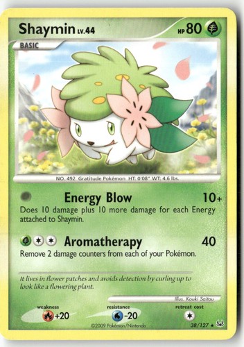 Shaymin 38/127 Rare Platinum Pokemon DMG