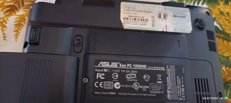 computer portatile usato asus eeèc - Immagine 3 di 4