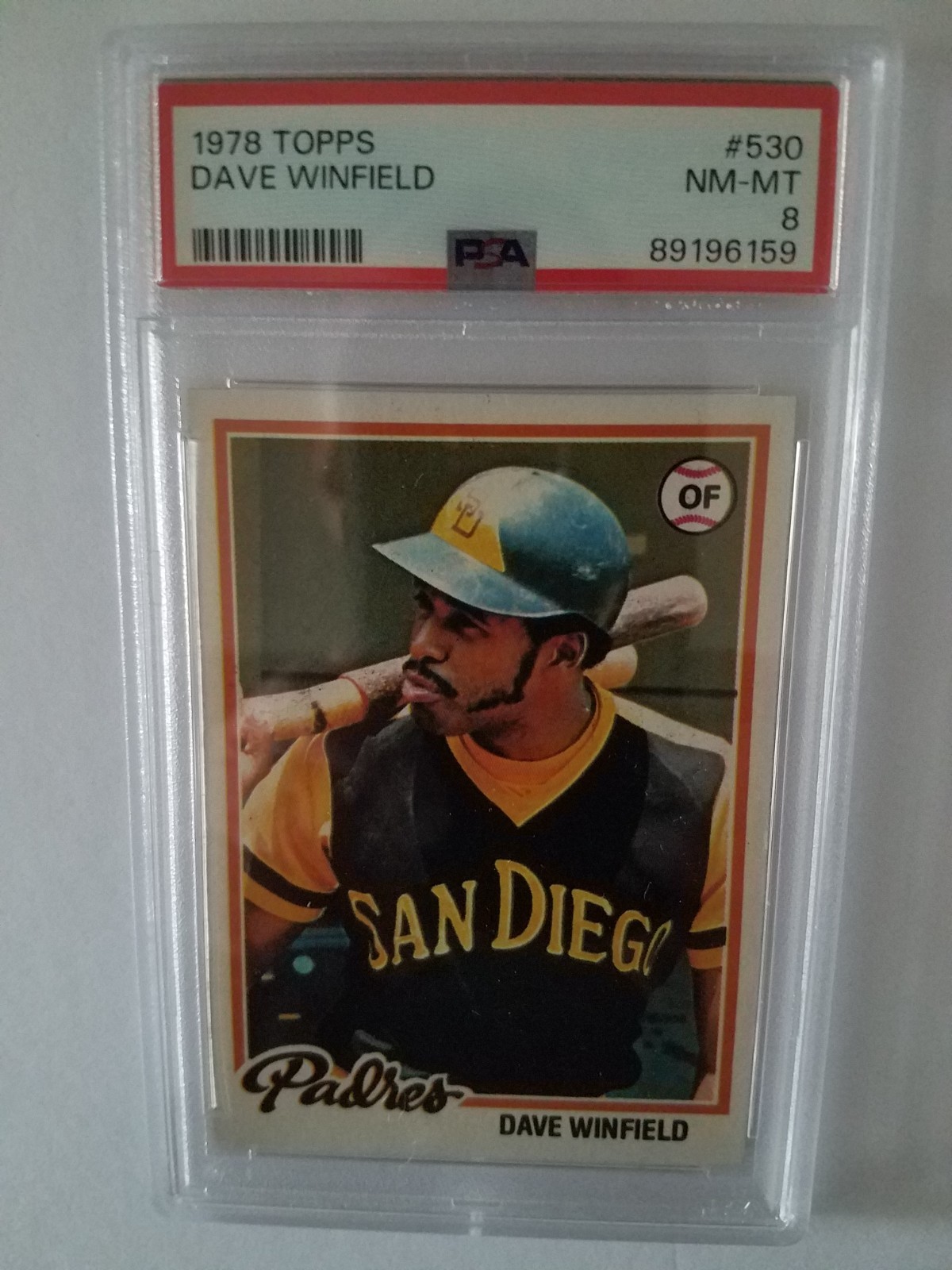 1978 Topps Baseball Dave Winfield #530 PSA 8