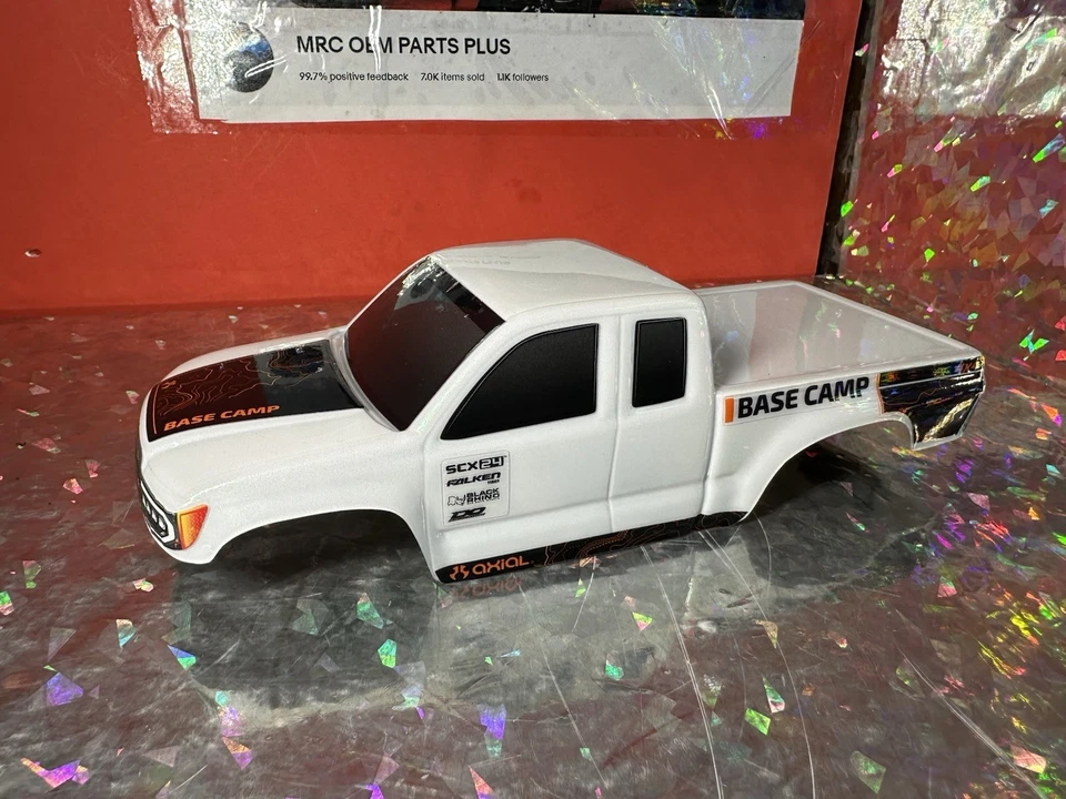 Axial SCX24 Body YOTA Base Camp AXI-1535 Factory Painted Pearl White Decals 1/24 - Image 3 of 4