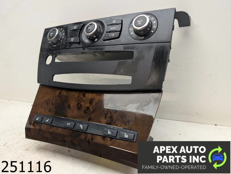 BMW 550i 2007 fabricante de equipos originales 4,8 L temperatura clima aire acondicionado control de calefacción Foto 3 de 4