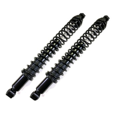 2 Load Adjusting Rear Shocks Coil Springs Black Fits All D58637-8-2