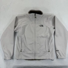 The North Face Windwall Fleece Jacket Women's Medium Full Zip Beige