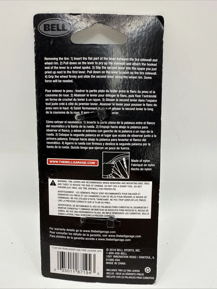 BELL BICICLETA PALANCAS NEUMÁTICO PERSUADER 200 NUEVO Foto 2 de 2