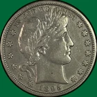 1895-O Barber Half Dollar Extremely Fine XF Coin #39861