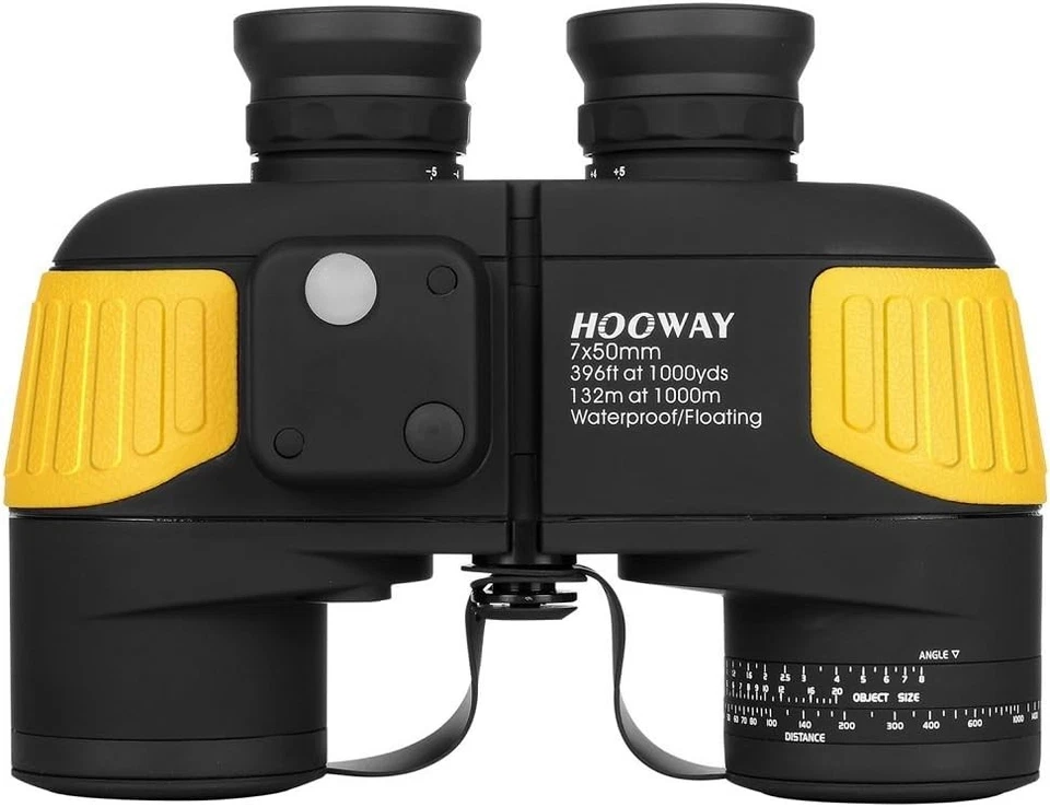 High-Performance 7x50 Waterproof Binoculars with Built-In Rangefinder & Compass - Image 3 of 4
