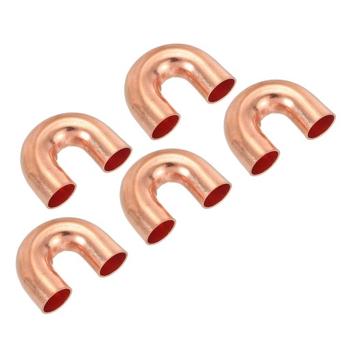 5Pcs 3/8" OD 21x27mm Elbow Copper Pipe Fitting Sweat Solder Connection