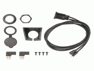 The Install Bay Metra IBR113 Dual USB-C Charge And Data Flush Mount 3 Feet