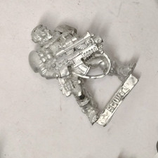 1x SPACE MARINE SCOUT WITH BOLTER BOLTGUN SPACE MARINES WARHAMMER 40K METAL x1