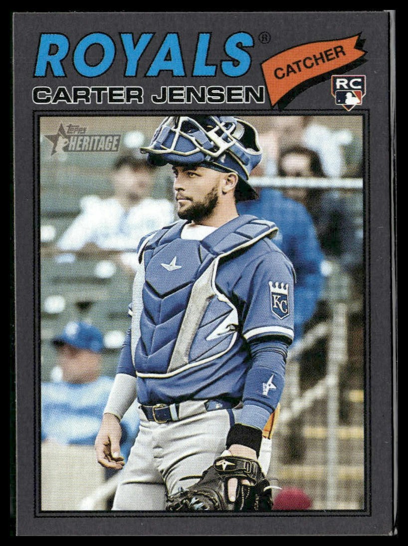 2026 Topps Heritage #199 Carter Jensen Dark Gray