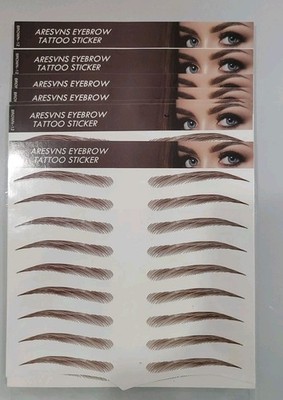 Brown Eyebrow Tattoos 4D Hair-like Waterproof  Sticker Makeup Temporary  