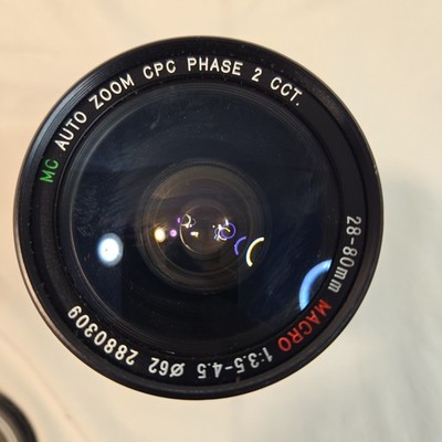 Vintage CPC Phase 2 CCT 28-80mm F3.5-4.5 Pentax K Mount Zoom Lens Japan