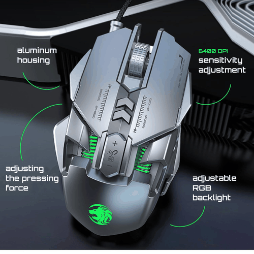 Gaming Mouse Wired Gaming Mouse with RGB Colors LED Backlight 800 1600 2400 - Picture 2 of 9