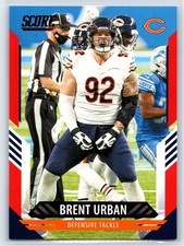 2021 Score Brent Urban Red Parallel Chicago Bears #129