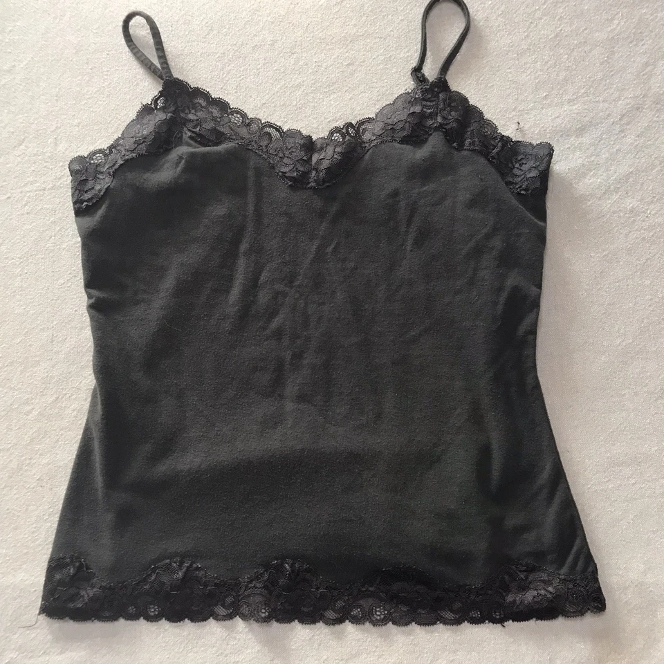 Y2K Top Women Small Cami Babydoll Lace Crop Coquette Fairy Grunge Whimsigoth - Image 3 of 4
