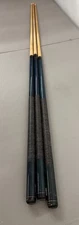 Lot of 3 USED Players Pool Cue Sticks 19 1/2oz 58 1/2" Blue Green 2 Piece