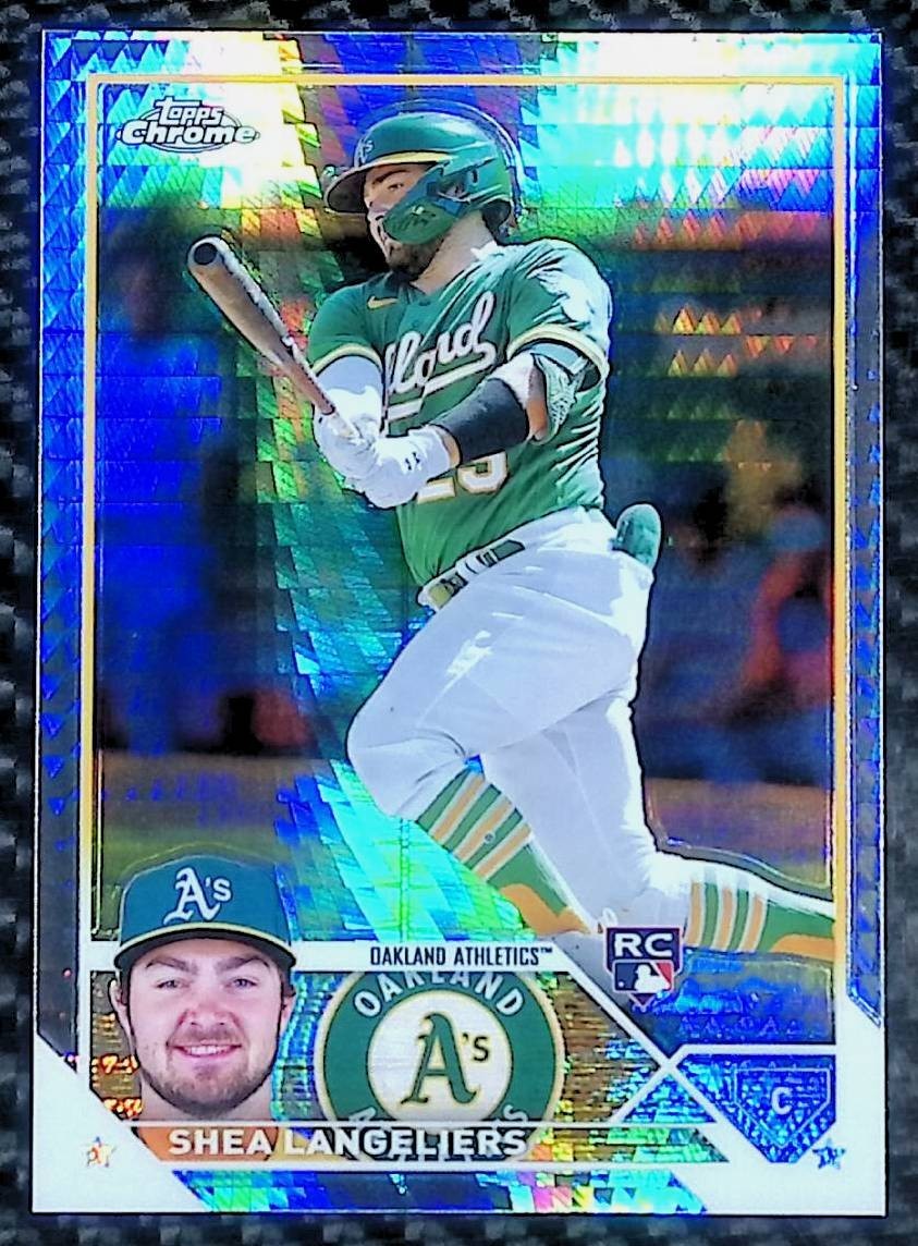 Shea Langeliers - 2023 Topps Chrome #175 Prism Refractor - RC - Athletics