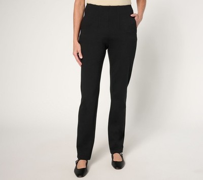 Maya J Women's Plus Sz Pants 22 Ponte Hollywood Waist Pant Black A667603
