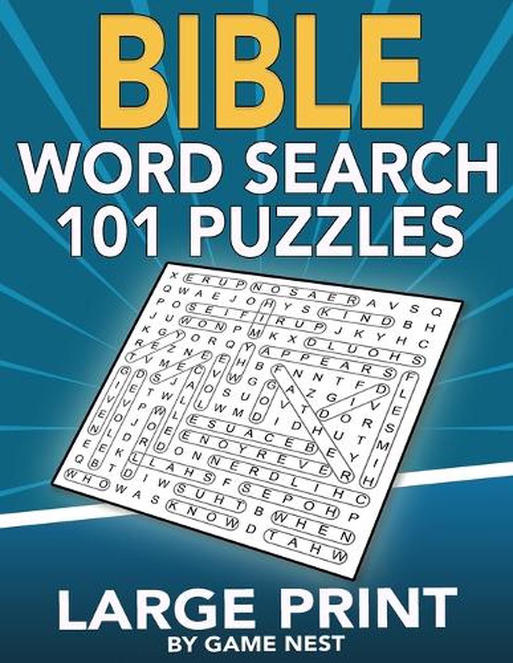 Bible Word Search 101 Puzzles Large Print: Puzzle Game With ...