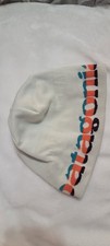 Patagonia Mens/Womens/Teens/Kids White/turq winter beanie hat One Size Fits Most