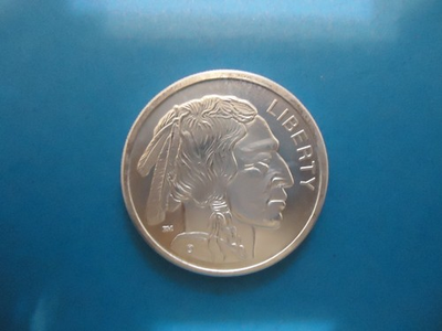#ad SILVER ROUND Indian Head Buffalo Nickle 1 Troy Oz. Sunshine Mining .999 $130.00