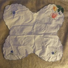 Vintage Cotton Bread Basket Liner White With ...
