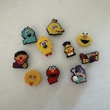 Crocs Buttons Jibbitz Charms for Crocs Sesame Street 10 Pc