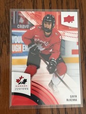 Gavin McKenna  2025 Team Canada Hockey #5 Red Foil