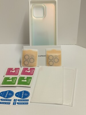 CAPRARO Iridescent Case for Apple iPhone 14 Pro Max Case with Screen Protector 
