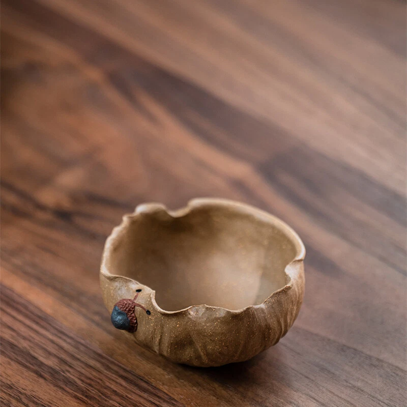 Taza de té de kungfu de arcilla real Yixing Zisha Duan 130 ml taza china hecha a mano Foto 3 de 4